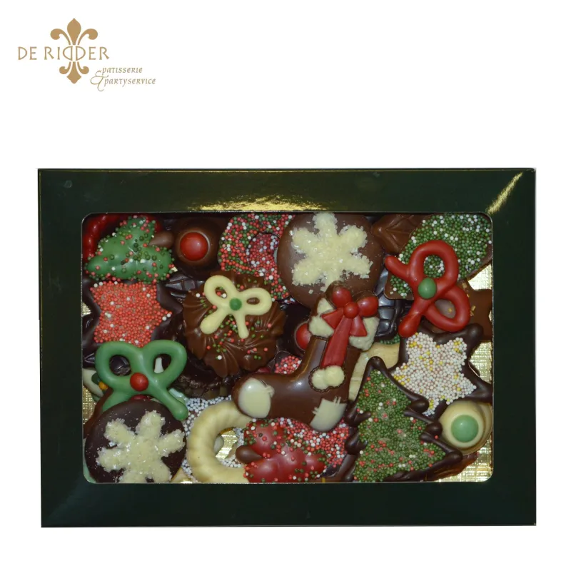 Luxe chocolade vensterdoos groot (450 gram)