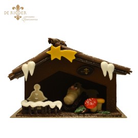 Kerststal van chocolade bestellen 't Gooi | Hilversum | Naarden | Huizen